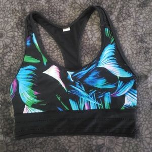 New Balance mesh long line sports bra